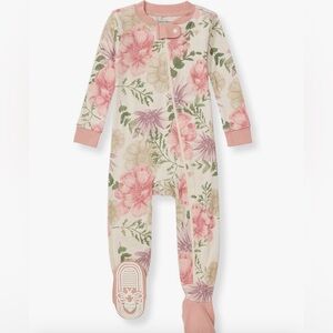 Floral Kids One Piece - Pink and Cream